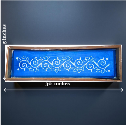 Rangly Flower-Border-Instant-Rangoli-Stencil-5*30 inches Pack of 1 Piece