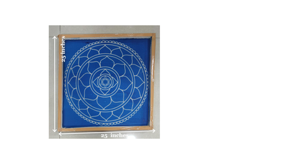 Rangly Sri Yantra Model 3  Rangoli Stencil Wooden 25x25 Inches Pack of 1 piece