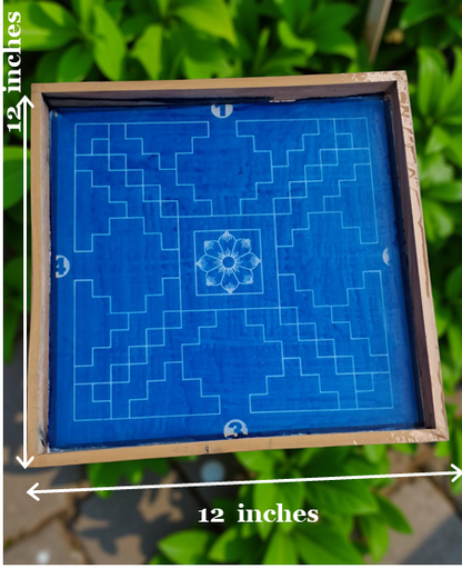 Rangly Sri Yantra Model 8 Rangoli Stencil Wooden 12x12 Inches Pack of 1 piece