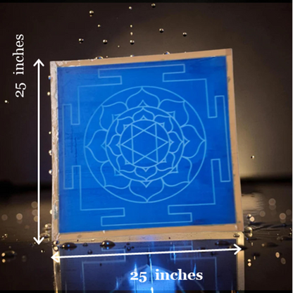 Rangly Jumbo Bhubaneshwari Yantra Rangoli Design Stencil Wooden 25x25 Inches Pack of 1 piece