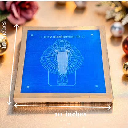 Rangly Mahalakshmi Mata Rangoli Design Stencil Wooden 10x10 Inches Pack of 1 piece