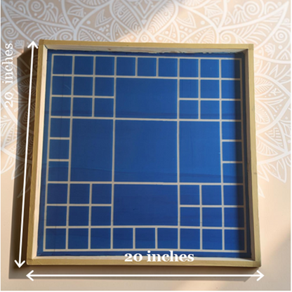 Rangly Vastu Mandala Yantra Rangoli Design Stencil Wooden 20x20 Inches Pack of 1 piece