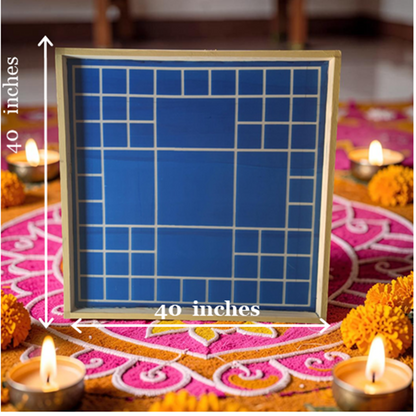 Rangly  Vastu Mandala Yantra Rangoli Design Stencil Wooden 40x40 Inches Pack of 1 piece