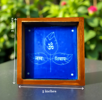 Rangly Bel Patra Rangoli Stencil Wooden 5X5 Inches Pack of 1 piece