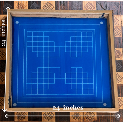 Rangly Eka lingato bhadra Mandal Yantra Rangoli Design Stencil Wooden 24x24 Inches Pack of 1 piece