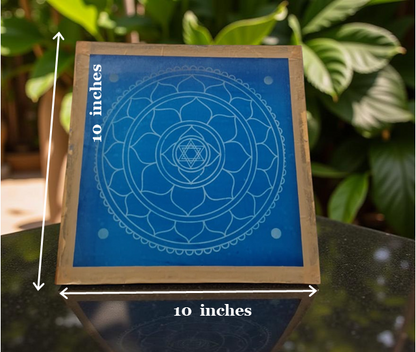 Rangly Sri Yantra Model 2  Rangoli Stencil Wooden 10x10 Inches Pack of 1 piece