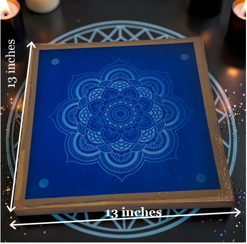 Rangly Mandala Rangoli Design Stencil Wooden 13x13 Inches Pack of 1 piece