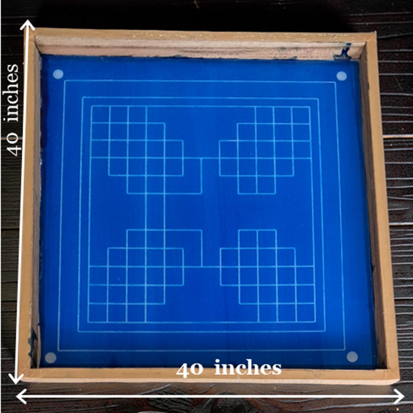 Rangly  Eka lingato bhadra Mandal Yantra Rangoli Design Stencil Wooden 40x40 Inches Pack of 1 piece