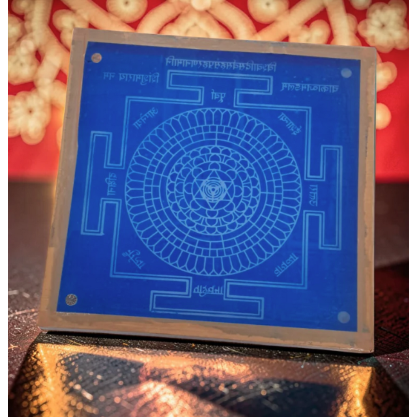 Rangly Chakrabj Mandala Yantra Rangoli Design Stencil Wooden Pack of 1 piece