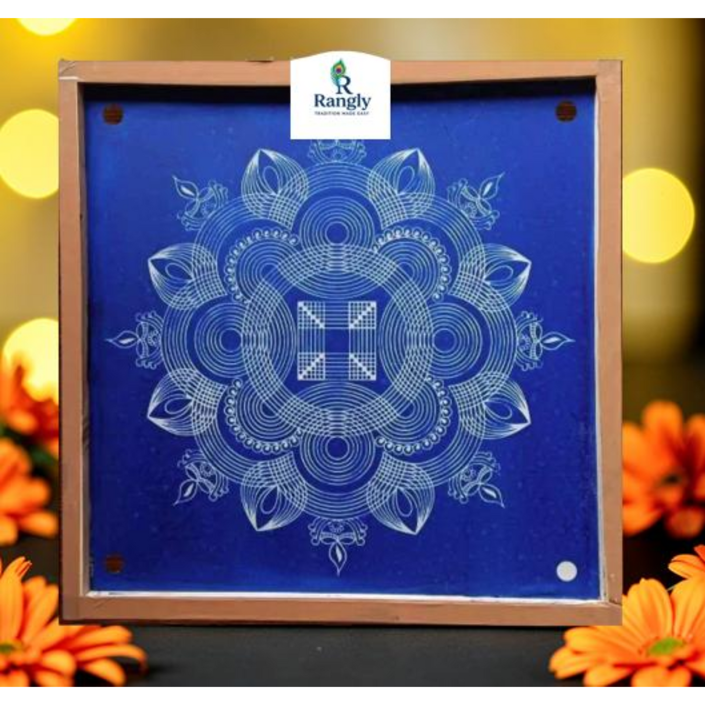 Rangly Biggest Diya Kolam Pack of 1 piece - WJ4004