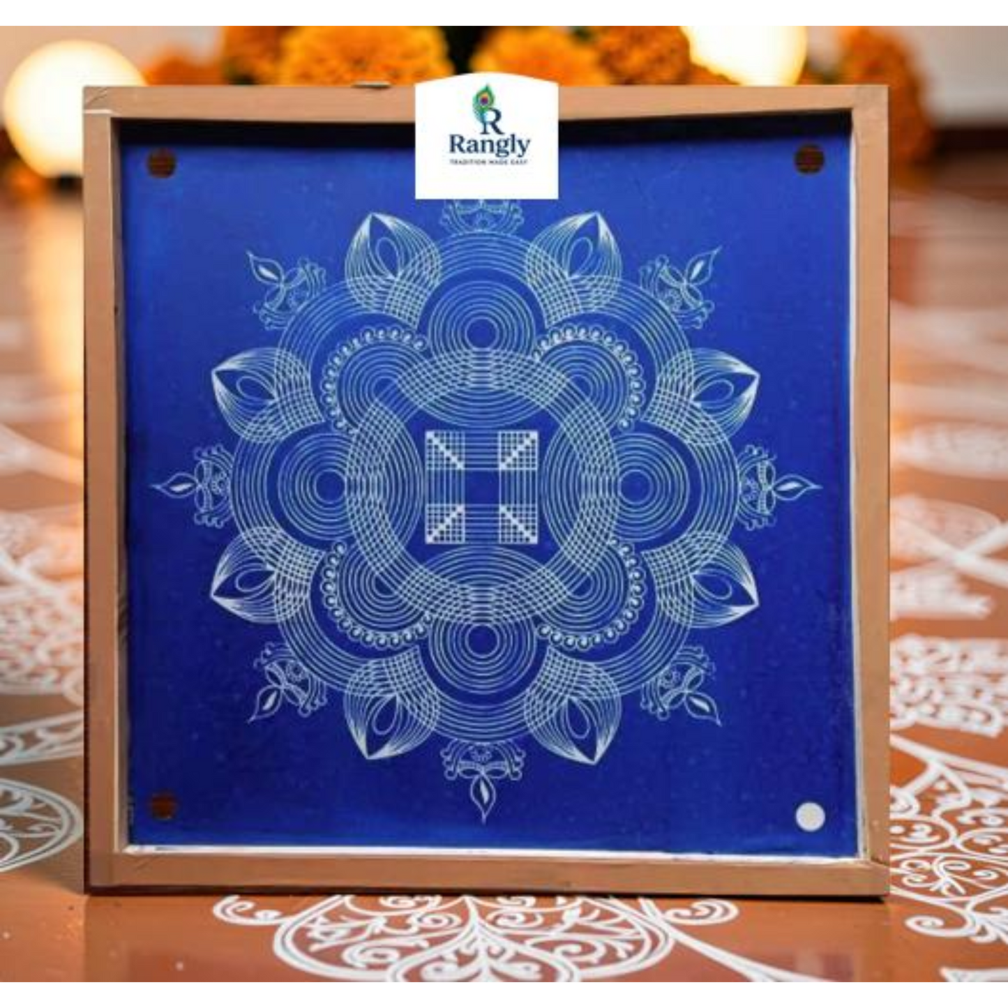 Rangly Biggest Diya Kolam Pack of 1 piece - WJ4004