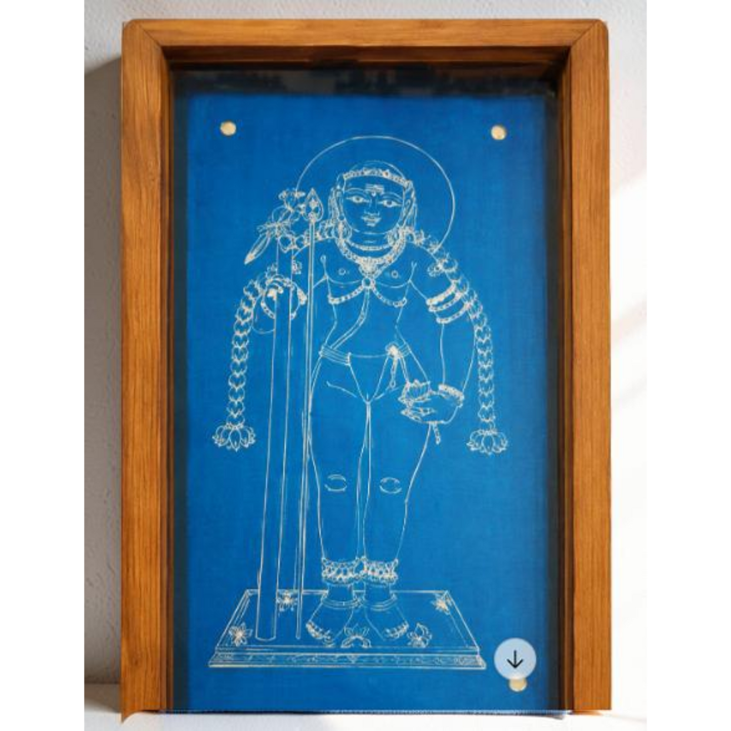 Rangly "Bala Thantayuthapani - God Face" Rangoli Design Stencil Wooden 8x13 Inches Pack of 1 piece