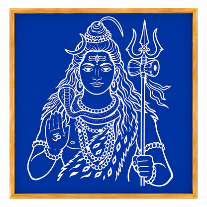 "Sivan Rangoli" wooden Stencil -Elevate Your Spiritual Space