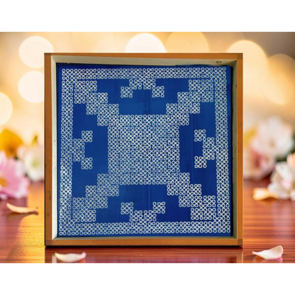 Rangly Jumbo Square South Indian Big Kolam Stencil Wooden 30x30 Inches Pack of 1 piece