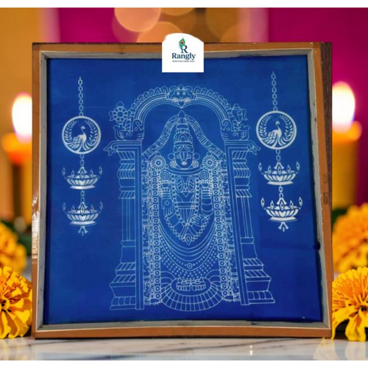 ஸ்ரீ வெங்கடேஸ்வரா கோலம் ஸ்டென்சில் - மங்கள ஆசீர்வாதம்
