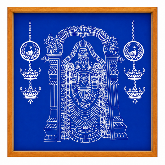 Sri Venkateshwara Kolam Stencil - Mangala Ashirwad