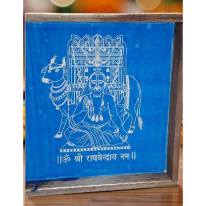 "Sri Ragavendra Swamy"Rangoli wooden Stencil -Elevate Your Spiritual Space