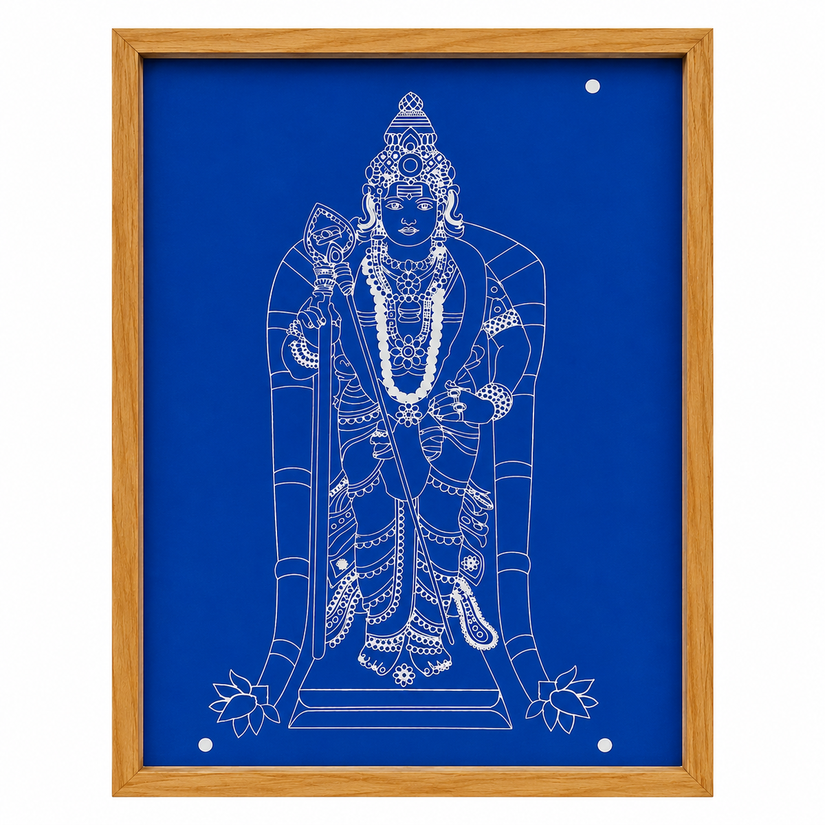 ರಂಗ್ಲಿ "ಲಕ್ಷ್ಮಿ ನರಸಿಂಹರ್" ರಂಗೋಲಿ ವಿನ್ಯಾಸ ಸ್ಟೆನ್ಸಿಲ್ ವುಡನ್ 15x11 ಇಂಚುಗಳು 1 ಪೀಸ್ ಪ್ಯಾಕ್