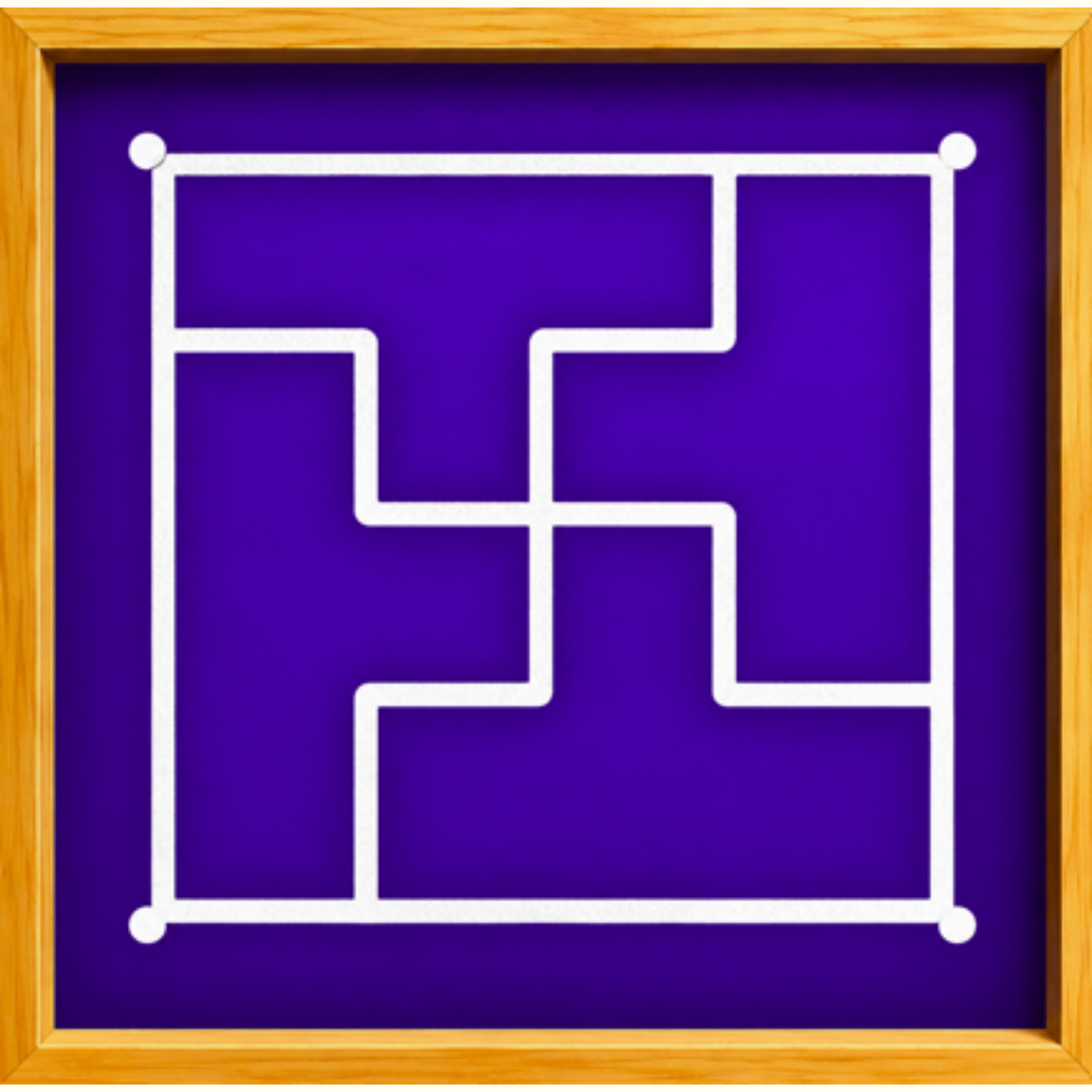 Swastika Padhmam Design 2 Yantra Rangoli wooden Stencil -Elevate Your Spiritual Space