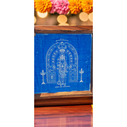 "Udipi Sri Krishana"Rangoli wooden Stencil -Elevate Your Spiritual Space