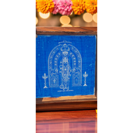 "Udipi Sri Krishana"Rangoli wooden Stencil -Elevate Your Spiritual Space