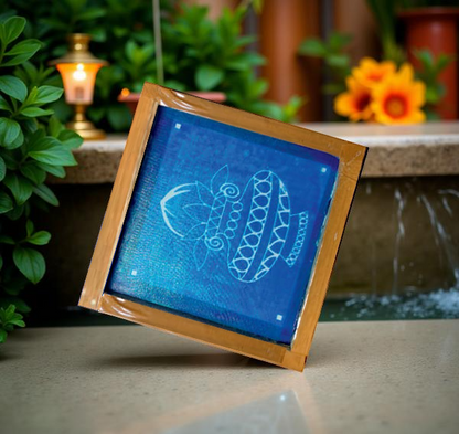 Rangly Kalasam Model 2 Rangoli Stencil Wooden 5*5 Inches Pack of 1 piece