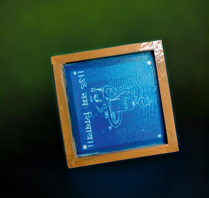 Rangly Shivalingam Rangoli Stencil Wooden 5*5 Inches Pack of 1 piece