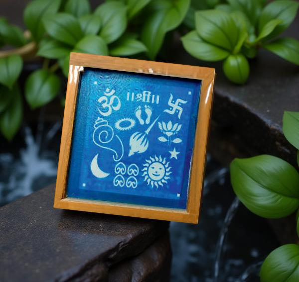 Rangly Chaitrangan Model 1 Rangoli Stencil Wooden 5*5 Inches Pack of 1 piece