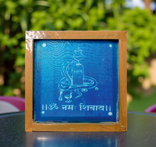 Rangly Shivalingam Rangoli Stencil Wooden 5*5 Inches Pack of 1 piece