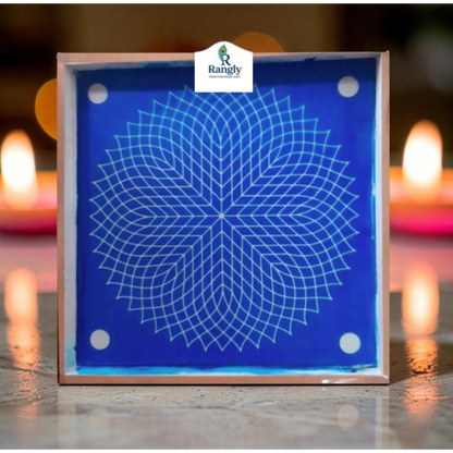 Rangly  Ananta Loop Big Kolam Stencil  Pack of 1 piece - WJ2414