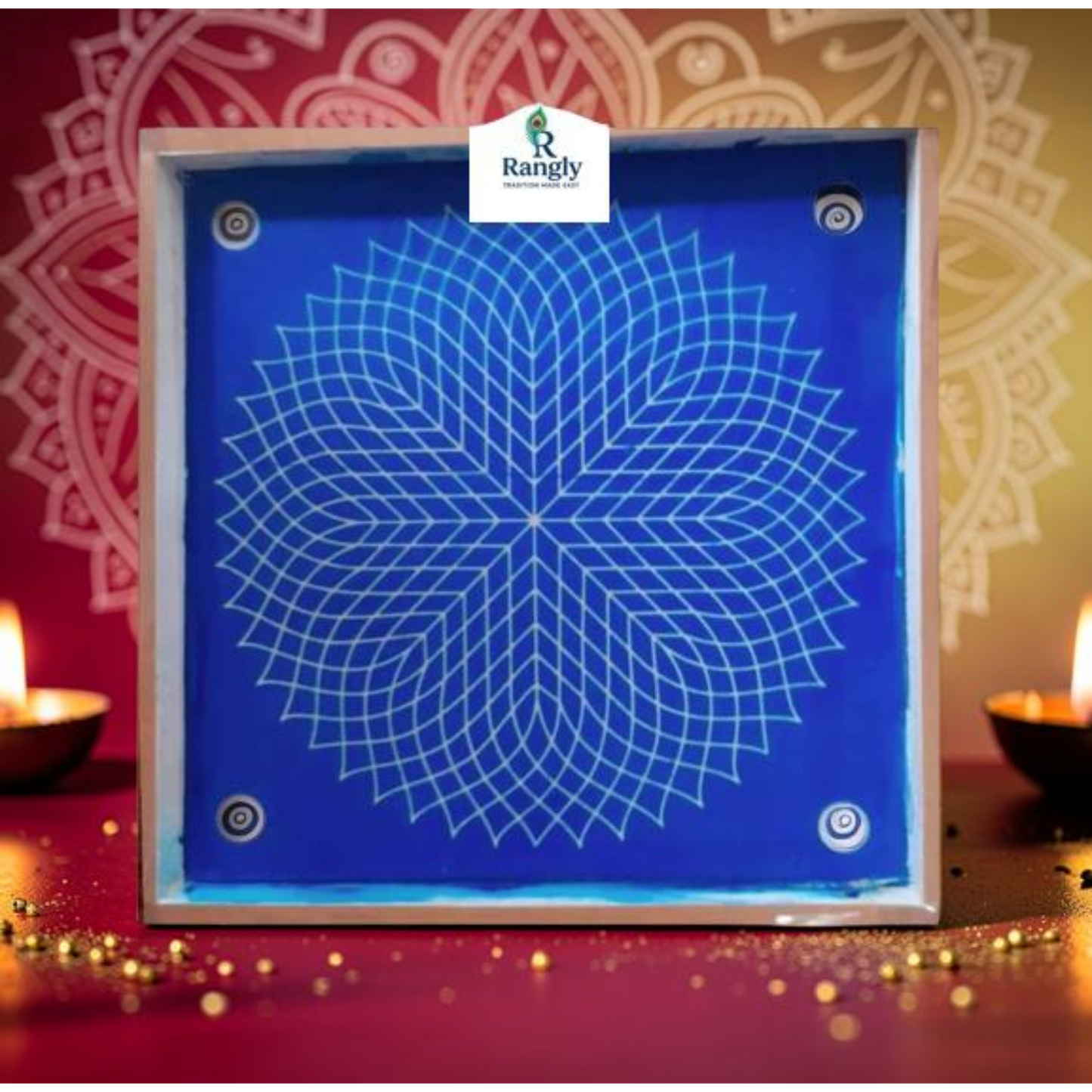 Rangly Sahastradal Kamal  Wooden Pack of 1 piece - W202