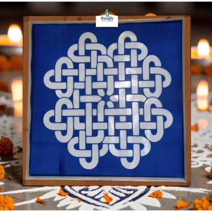 Rangly Pavitra Aura Stencil Wooden Pack of 1 piece - WJ2009
