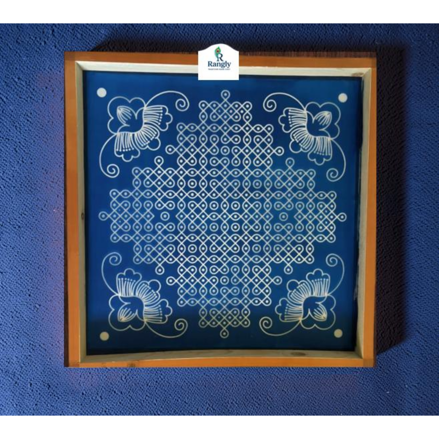 Rangly Shree Vaibhav Stencil Wooden Pack of 1 piece -  WJ2010