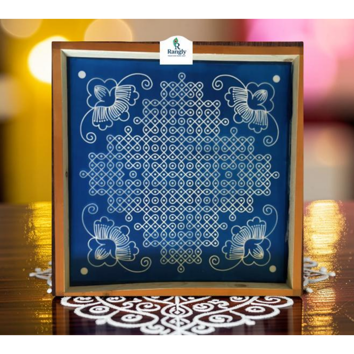 Rangly Shree Vaibhav Stencil Wooden Pack of 1 piece -  WJ2010