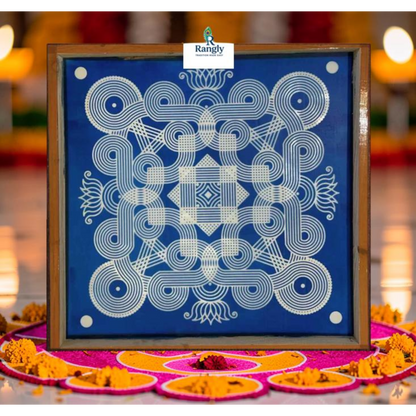 Rangly Classic Kanya Big Kolam Stencil  Pack of 1 piece -WJ2412