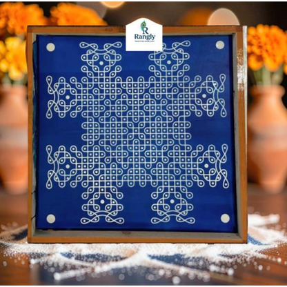 Rangly  Royal Classic Sikku Big Kolam Stencil  Pack of 1 piece - WJ2415