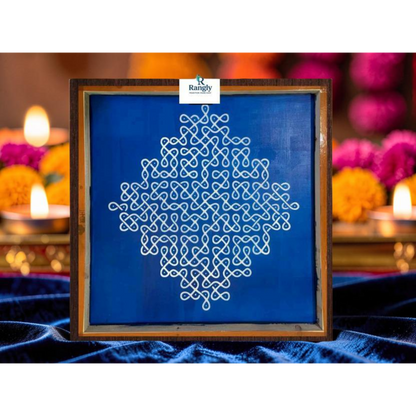 Rangly Jumbo Neli Big Kolam Design Stencil Wooden 30x30 Inches Pack of 1 piece