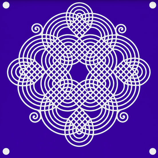Rangly Grand Anantha Sikku Kolam  Pack of 1 piece - WJ3001
