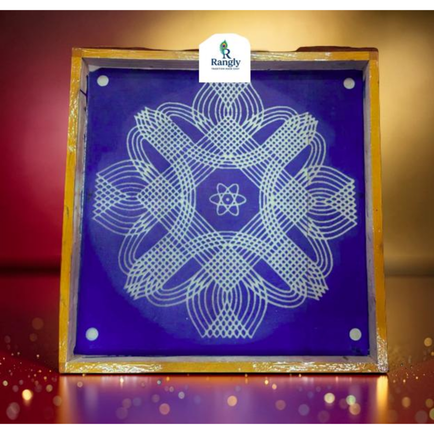 Rangly Grand Padma Vaibhav Kolam   Pack of 1 piece - WJ3002