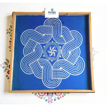 Rangly Big Free Hand Kolam Pack of 1 piece - WJ3005