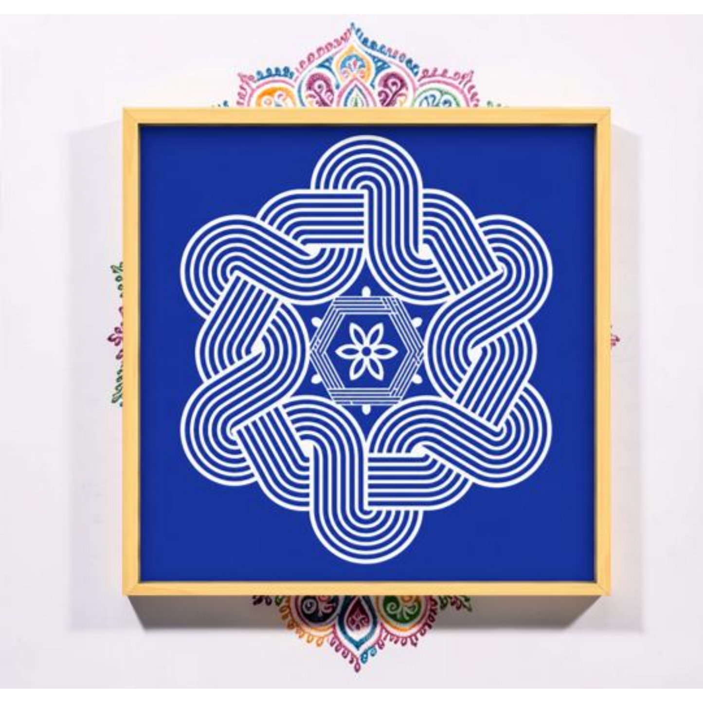 Rangly Big Free Hand Kolam Pack of 1 piece - WJ3005