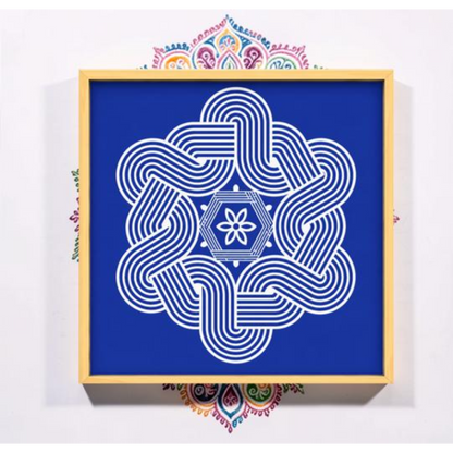 Rangly Big Free Hand Kolam Pack of 1 piece - WJ3005