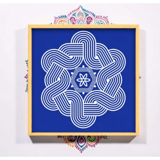 Rangly Big Free Hand Kolam Pack of 1 piece - WJ3005