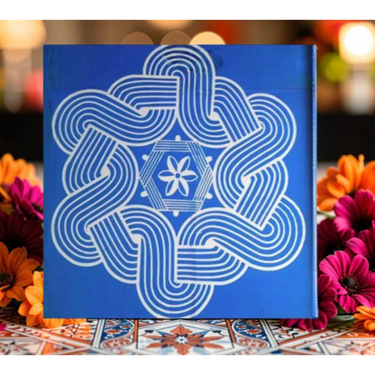 Rangly Big Free Hand Kolam Pack of 1 piece - WJ3005