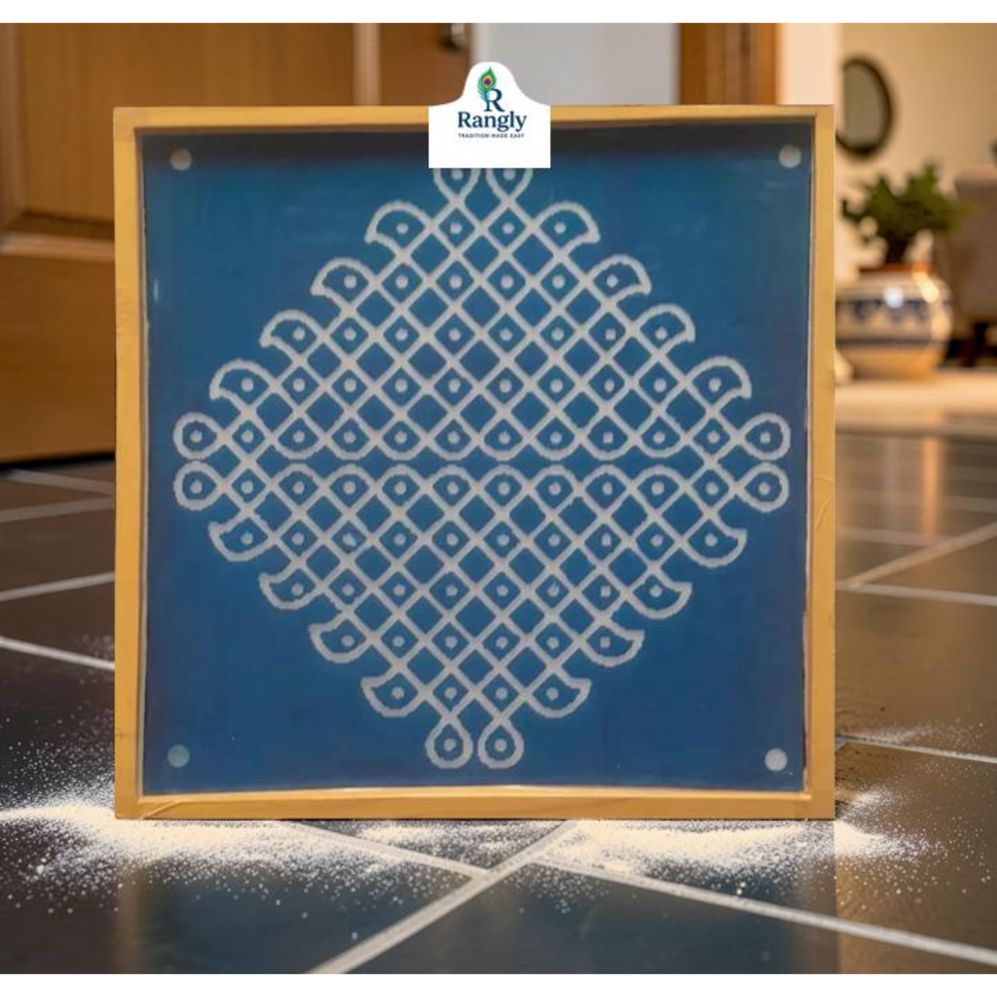 Rangly Big Pulli Kolam Pack of 1 piece - WJ3007