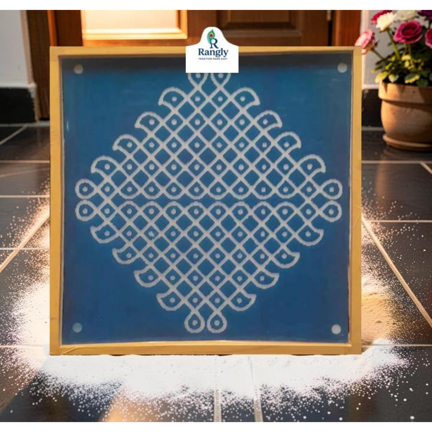 Rangly Big Pulli Kolam Pack of 1 piece - WJ3007