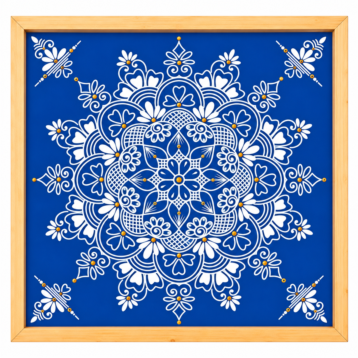 WJ3011 : Big Free Hand Kolam Stencil : 30 inch