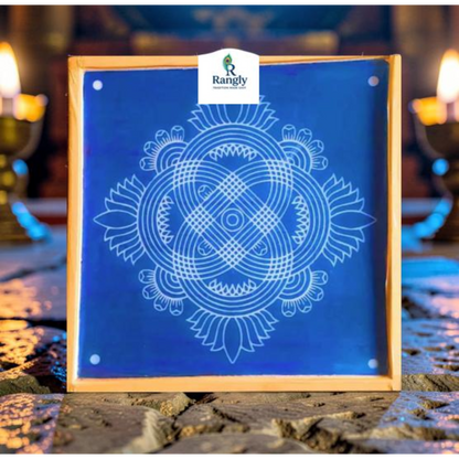 Rangly Biggest Lotus Kolam  Pack of 1 piece - WJ4002