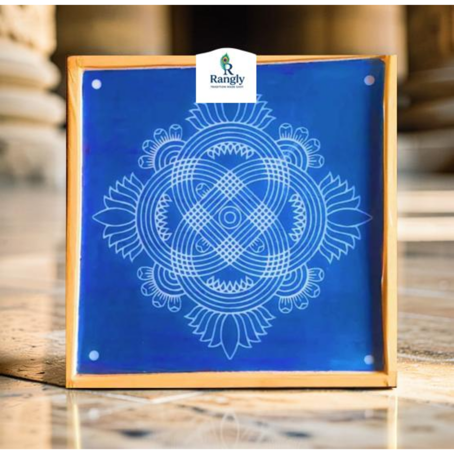 Rangly Biggest Lotus Kolam  Pack of 1 piece - WJ4002