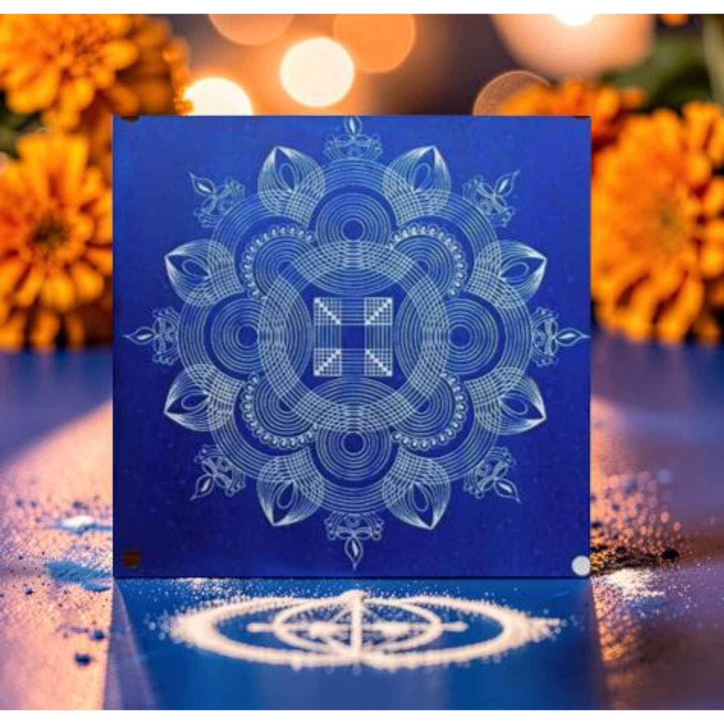 Rangly Biggest Diya Kolam Pack of 1 piece - WJ4004